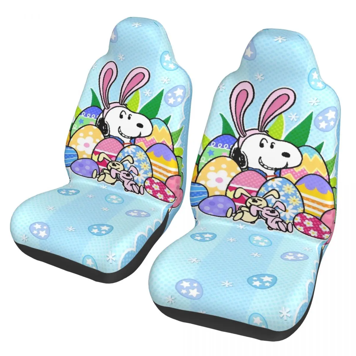 

Happy Easter Eggs Snoopys Universal Car Seat Cover Waterproof Suitable For All Kinds Models Car Seat Covers Fabric Hunting
