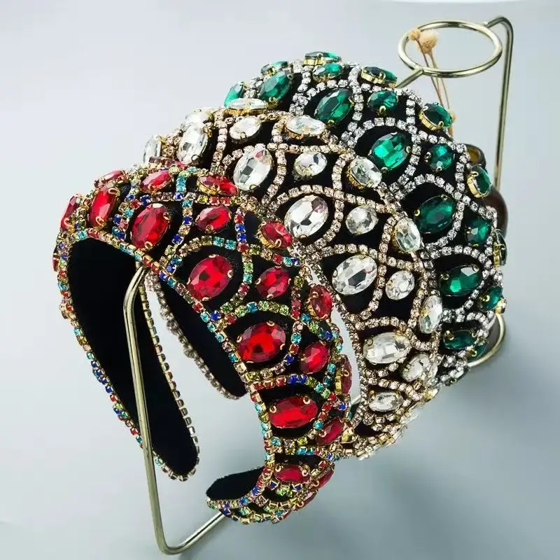 Sponge Velvet Headband Wide Retro Hair Accessory European and American Style Comfortable Women's Hair Hoop