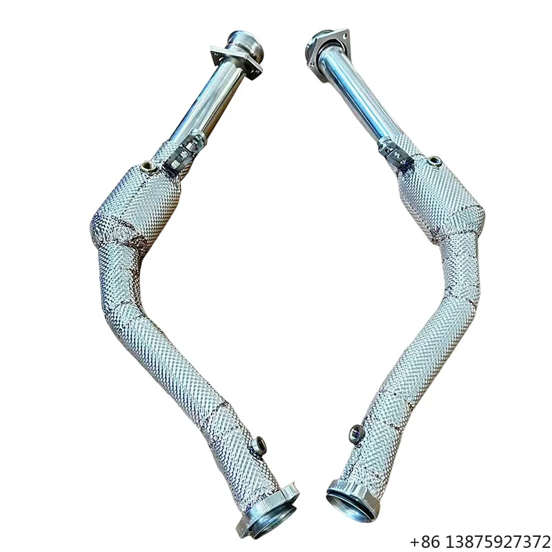 

Customization Exhaust Pipe Downpipe System for 2018 Model for G63 Three-piece Header Catless Downpipe