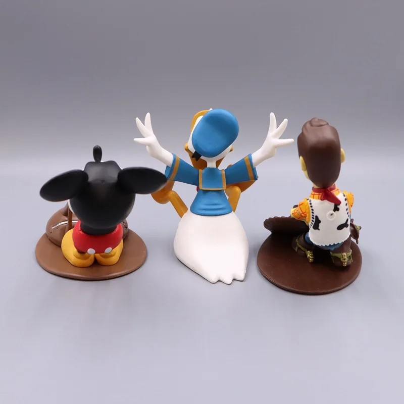 Disney-muñeco de Mickey y pato Donald para niños, muñeco divertido de dibujos animados, adorno de Animal, cuña de puerta, juguetes para niños,