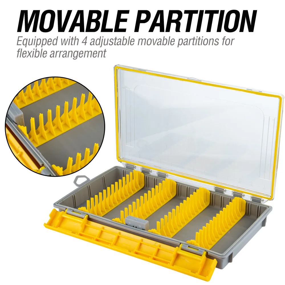 

1Pc Lure Storage Box Waterproof Fishing Jig Organizer Case Rust-Resistant Fishing Tackle Boxes Fishing Accessories