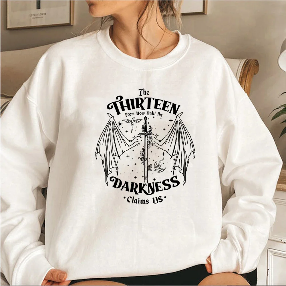 The Thirteen Sweatshirt Darkness Claims Us Hoodie Throne of Glass Sweatshirts SJM Merch Bookish Pullover Book Lover Gift Clothes