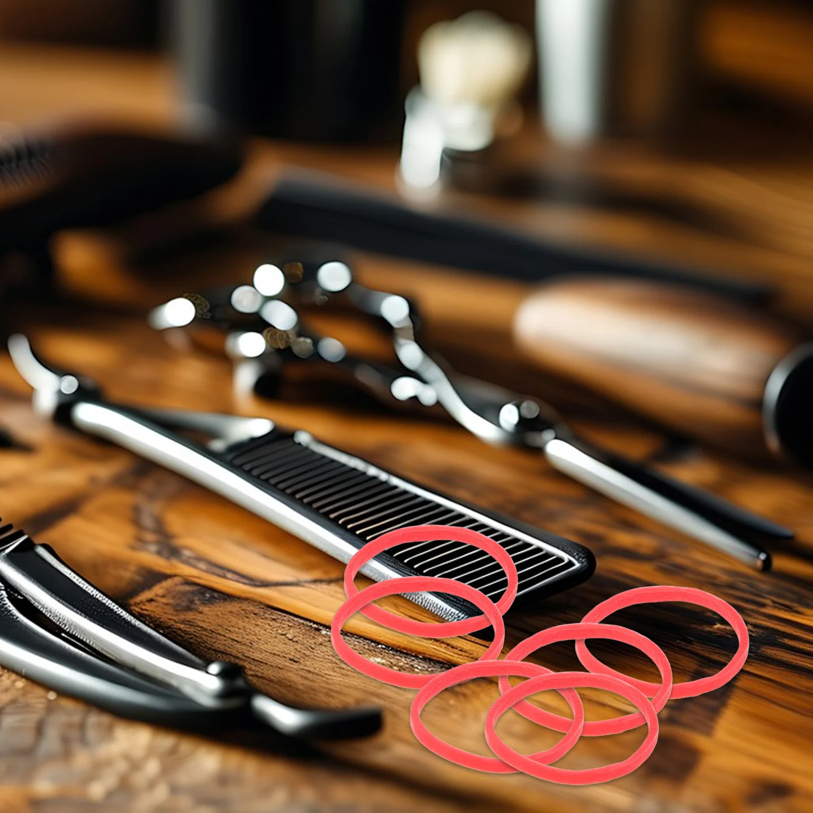 1 حزمة الأربطة المطاطية السيليكون المقاومة للحرارة لصالون بيرمز اكسسوارات التصميم عدم الانزلاق العلاقات الشعر ارتفاع درجة الحرارة سيليكون #6