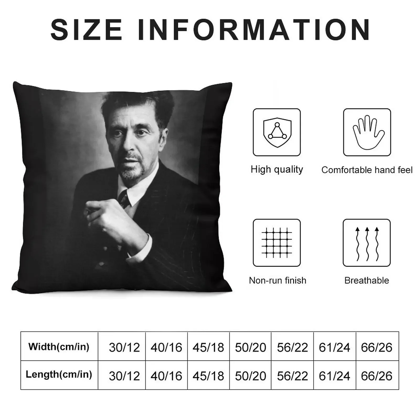 al pacino art Throw Pillow Decorative pillow case Christmas Pillow Covers