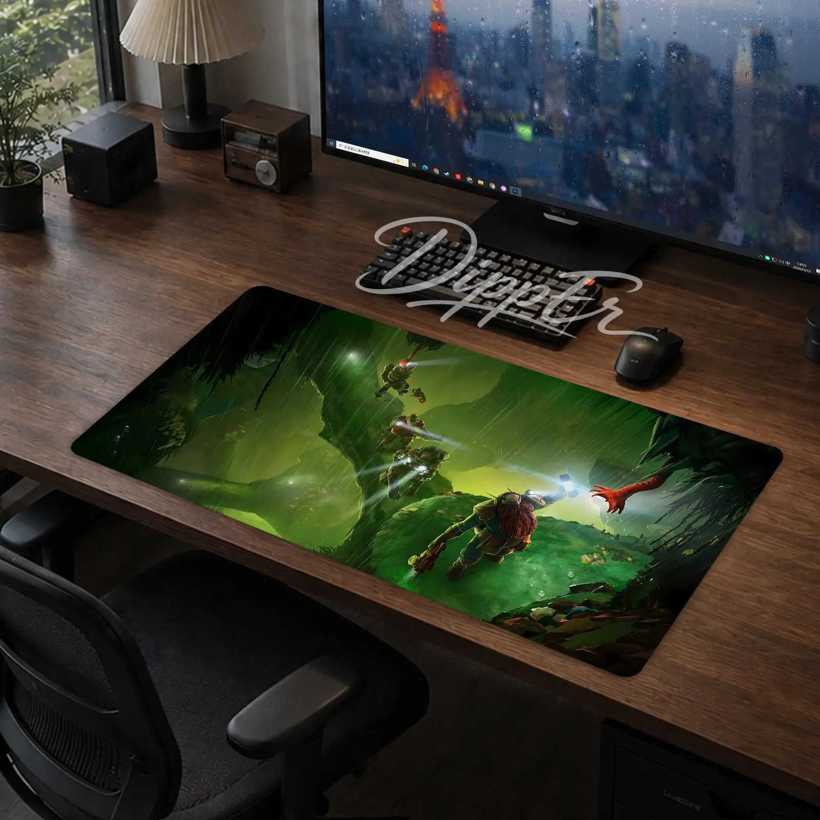 Game Deep Rock Galactic Mouse Pad Office Large Desk Mat Gaming Mousepad Rubber Bottom Non-Slip Cushion 900X400