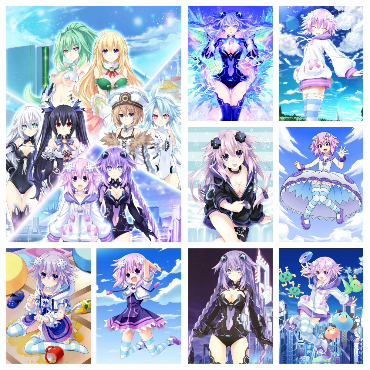 

Anime Hyperdimension Neptunia Neptune Diamond Painting Japanese Cartoon Cross Stitch Embroidery Picture Mosaic Craft Home Decor