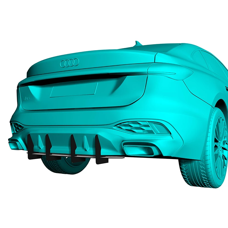 

Use For Audi A5 Sedan Avant 2025 Year Rear Diffuser Bumper Lips Spoiler Splitter Body Kit Accessories