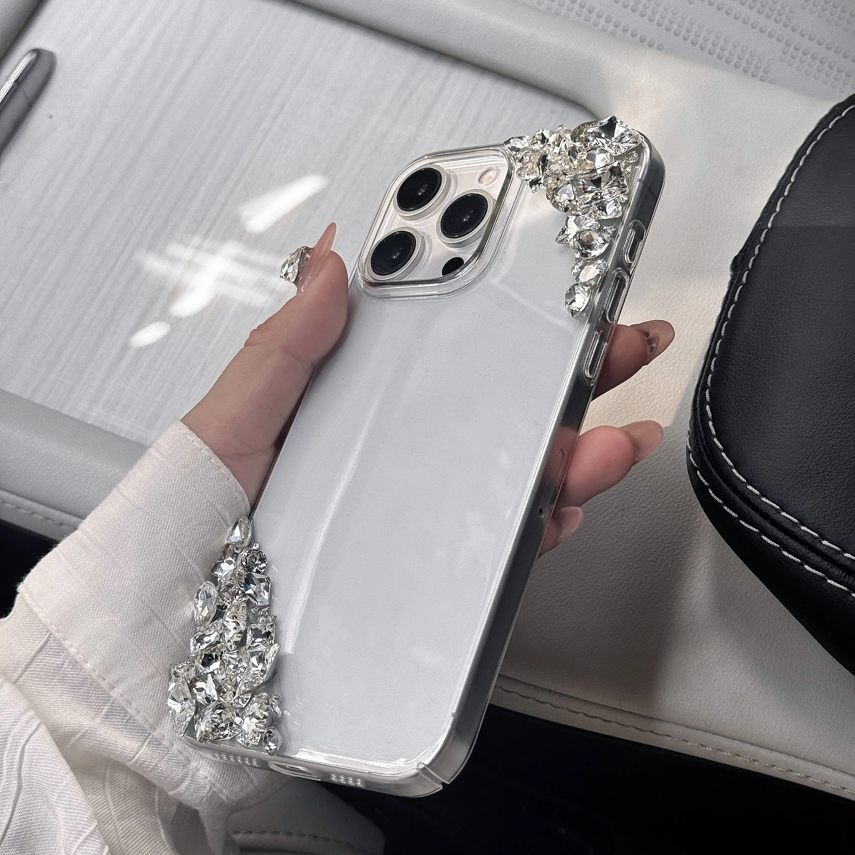Diamond Luxury Glitter Bling For OPPO Reno14 Reno13 Reno12 Reno11 Reno10 Reno9 Reno8 Pro Plus SE Z Hard PC Back Cover Phone Case