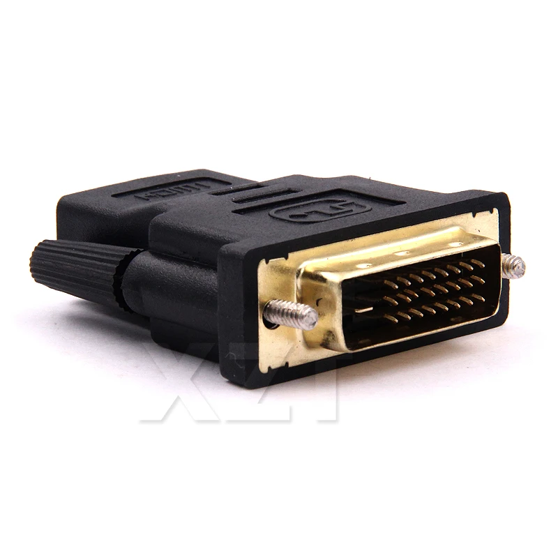 Gold Plated Plug Male To Female DVI Converter 1080P For HDTV Projector Monito DVI 24+1 To HDMI-compatible Adapter Cables