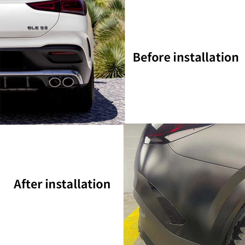Сплиттер для заднего бампера, спойлер, задняя противотуманная фонарь, регулируемая отделка для вентиляционного отверстия для Mercedes-Benz GLE Class Coupe C167 2020 2021 A