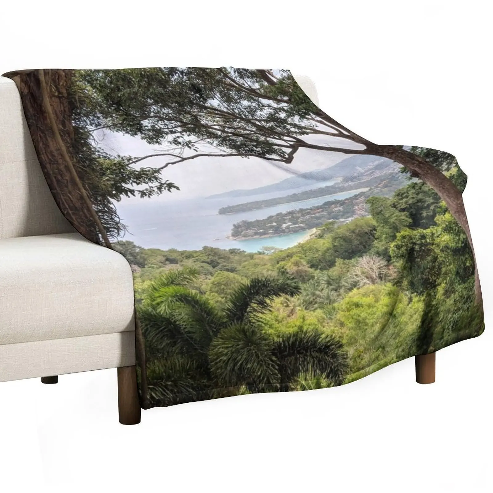 Karon Lookout Point, Phuket Thailand Throw Blanket Thin Luxury St Soft Plaid blankets ands Blankets