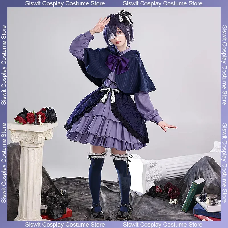 

Аниме Love Chunibyo & Other Delusions Takanashi Rikka, карнавальный костюм, платье даты, накидка, декоративные аксессуары, полный комплект, праздничный костюм