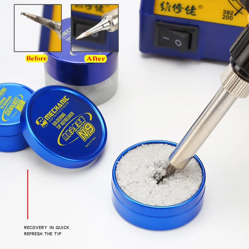 MONTEUR Reparatie Tools Mechanic Soldeerbout Tip Opfriscursus Schoon Pasta voor Oxide Soldeerbout Tip Hoofd Opstanding MCN-8/8 s/20