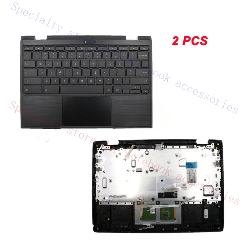

A+ 2 PCS Palmrest 5CB0T79601 For Lenovo 500e Chromebook 2nd Gen Keyboard Touchpad
