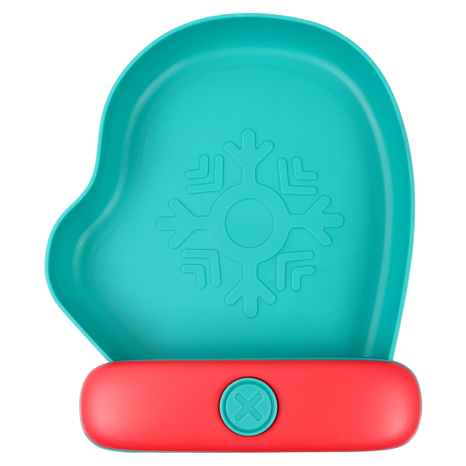 

Christmas Glove Shaped Fruit Tray Snack Container Storage Dish Green Color PP Material Smooth Edge Family Decor