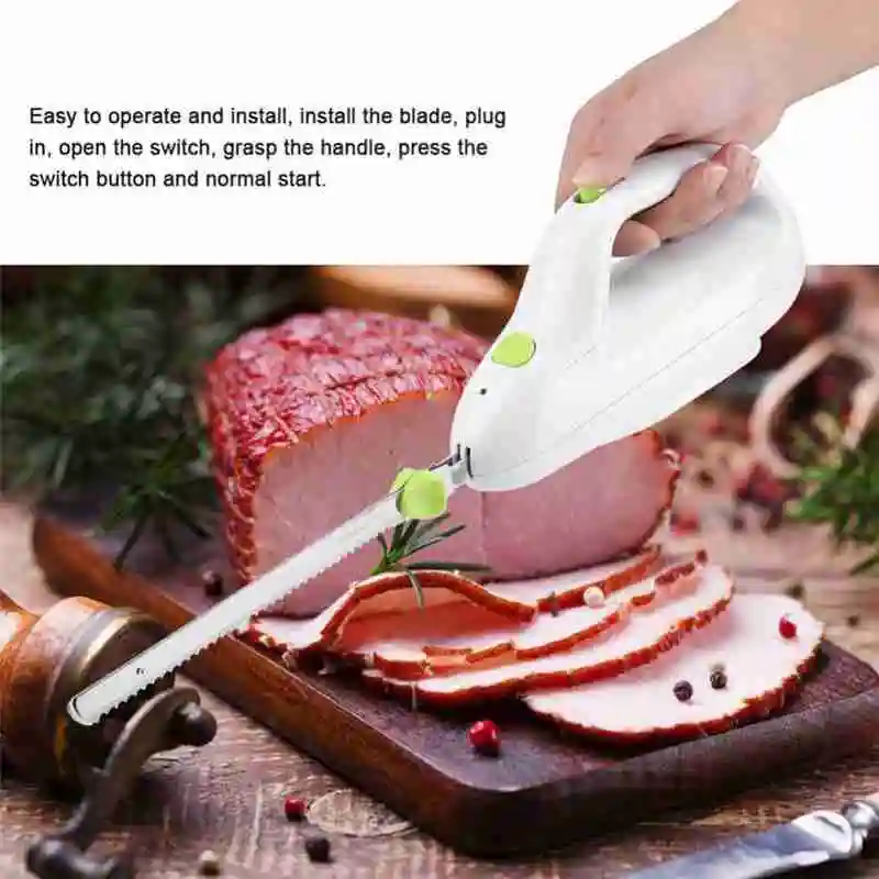 European standard/American standard electric frozen meat knife bread and pastry steel automatic serrated cutting electric kitche