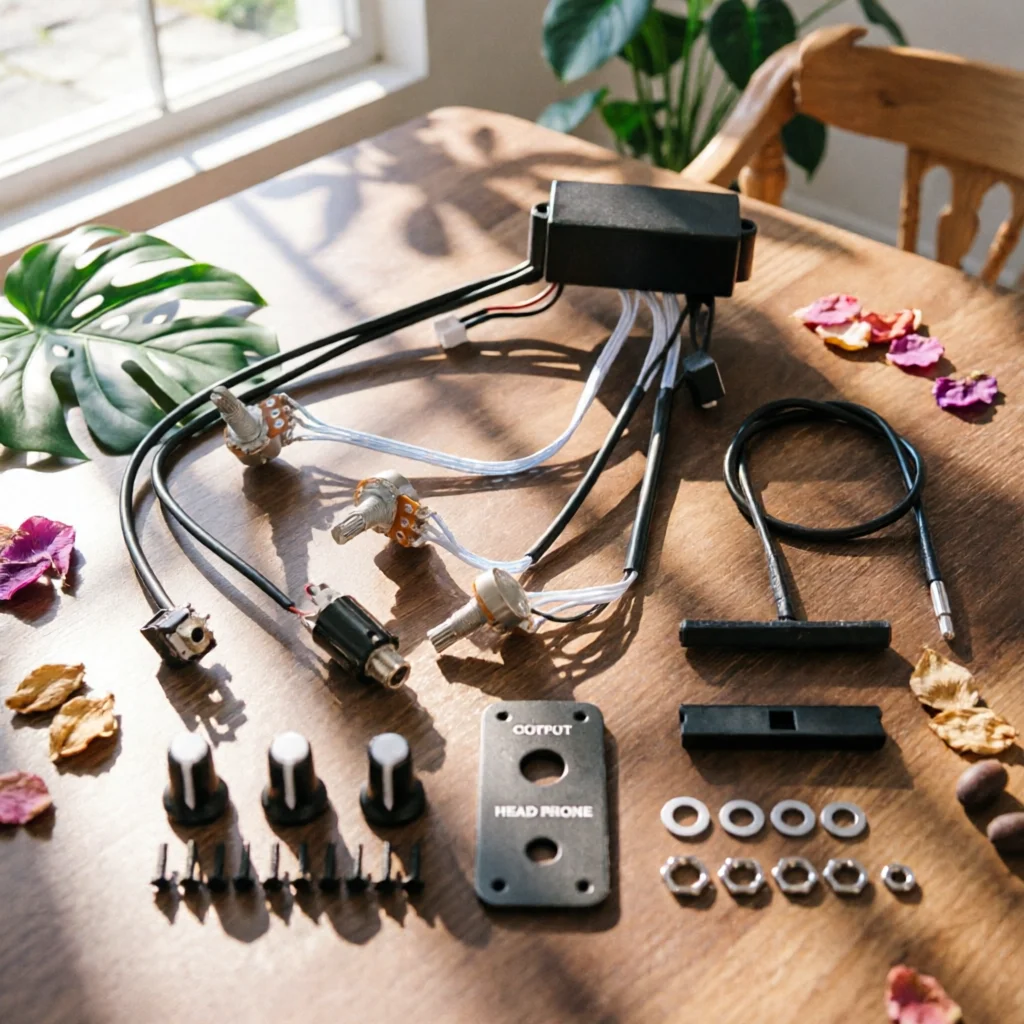 

Violin Pickup 3-Band Equalizer Violin Piezo Pickup Music Accessory Active Tone System No Noise for Performance, Practice