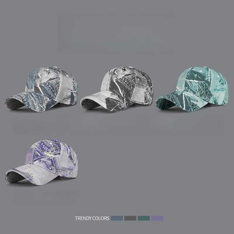 New Fashion Women Men Washed Cotton Baseball Cap Male Female Retro Four Seasons Outdoor Sports Snapback Cap Hat For Women Men