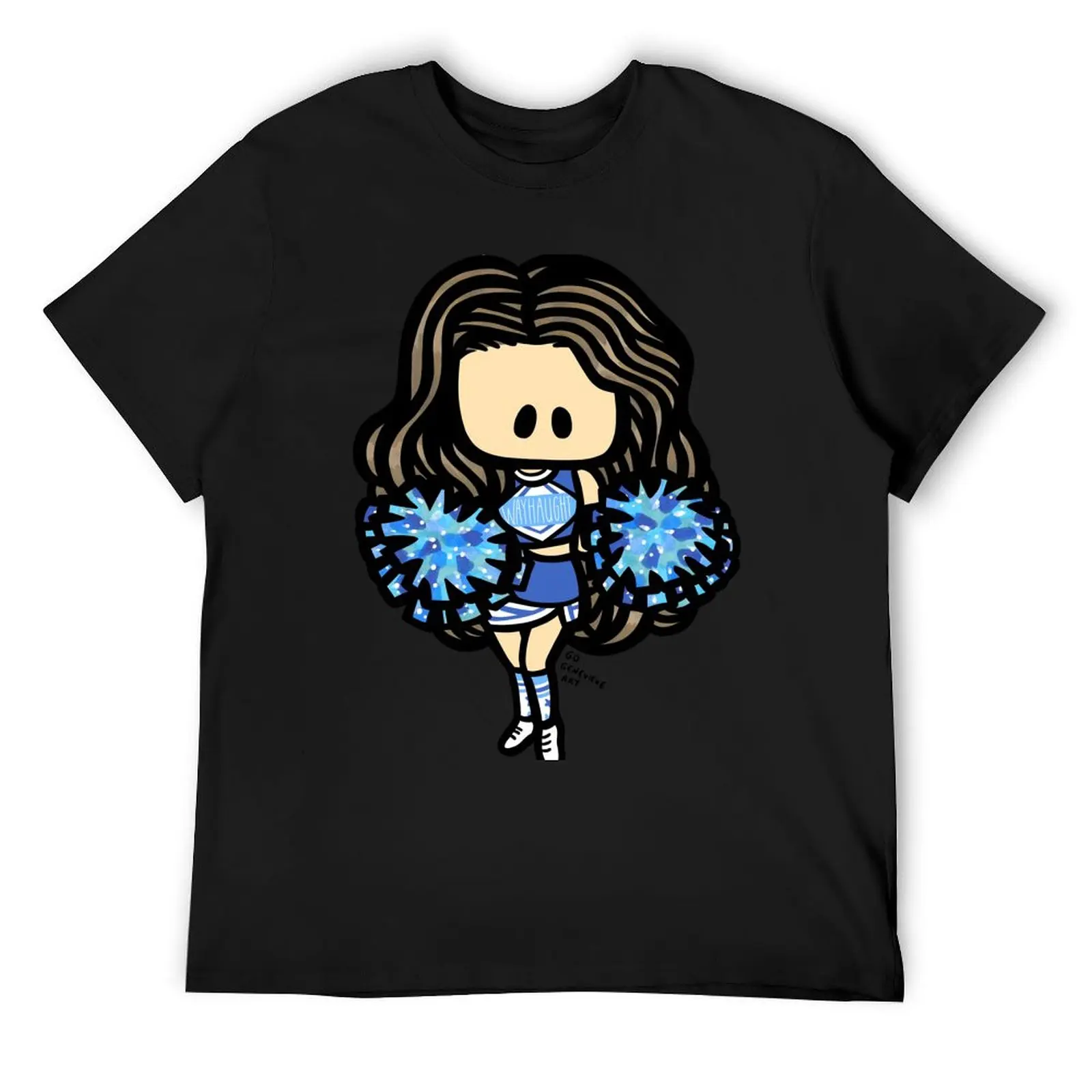 

Wayhaught Cheerleader T-Shirt rapper graphic tees heavyweights quick drying cute tops men t shirt