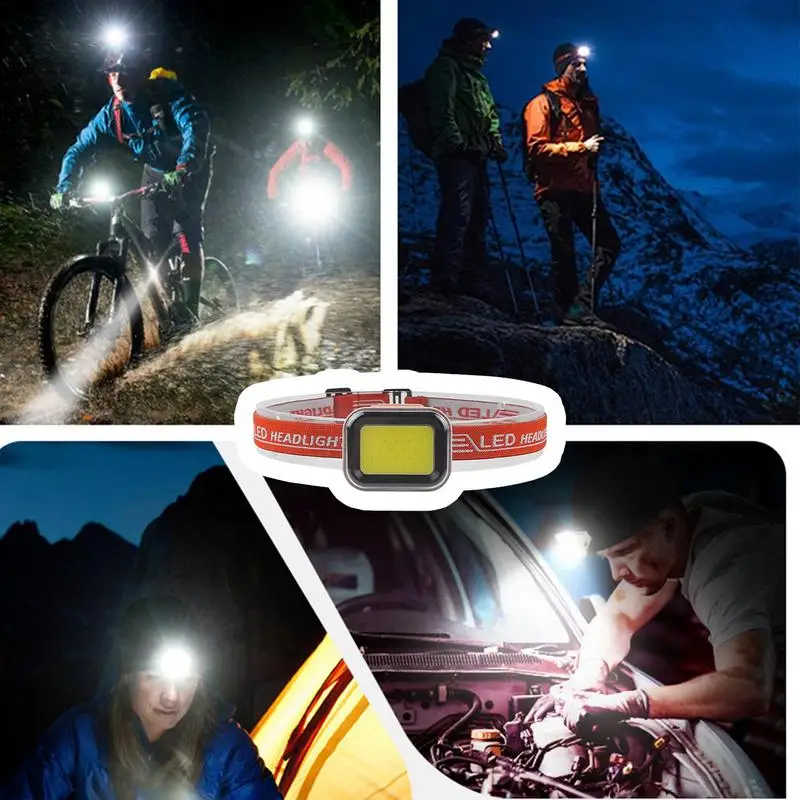 Rechargeable Headlights LED Rechargeable Night Fishing Flashlight Headlamp USB Rechargeable Outdoor Lighting Tool For Fishing
