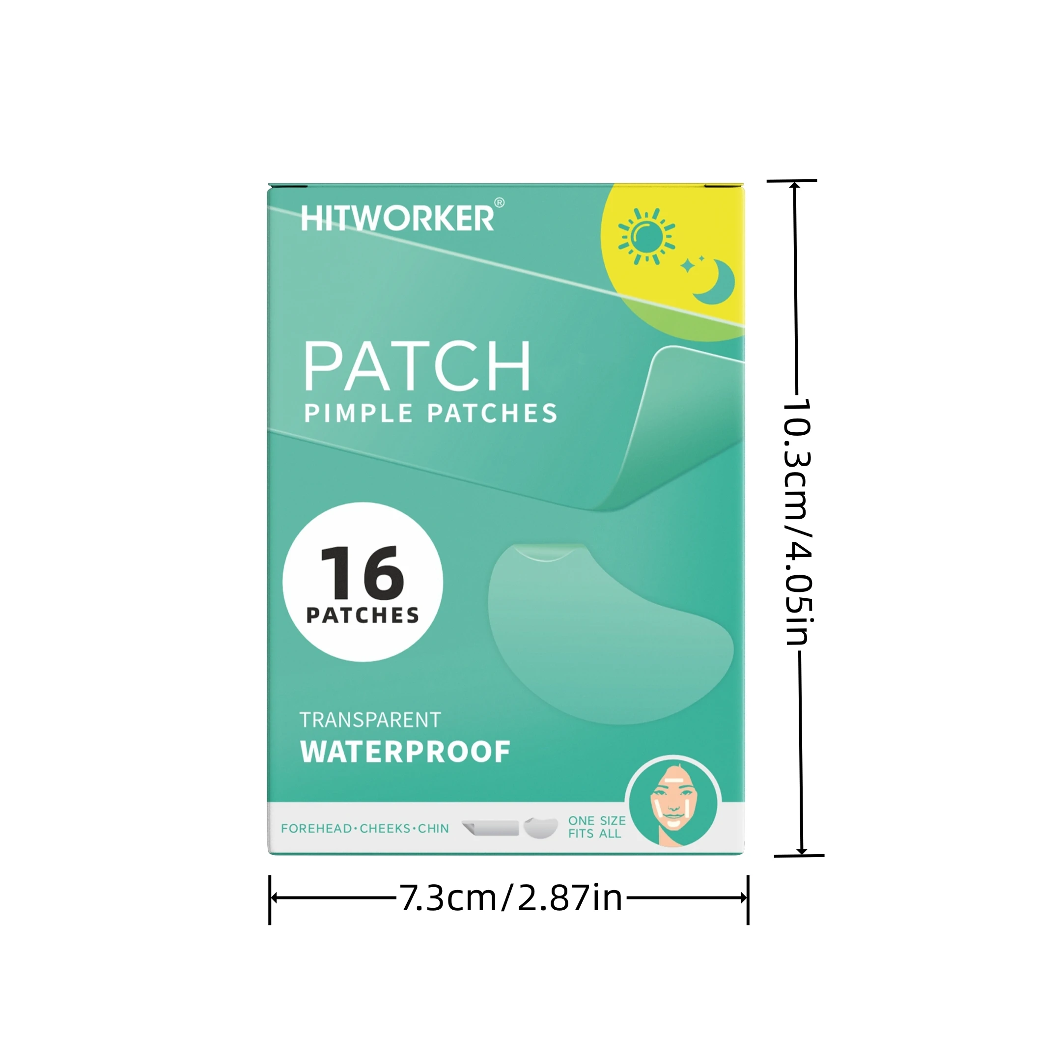 16 قطعة من رقع البثور الغروانية المائية كبيرة الحجم لعلاج البثور والعناية بالبشرة