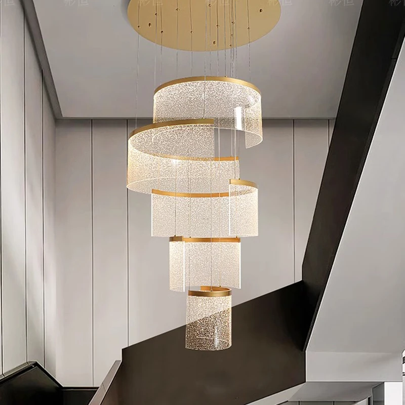 

Modern home light luxury decoration pendant lights, staircase pendant lights, living room pendant lights, indoor lighting