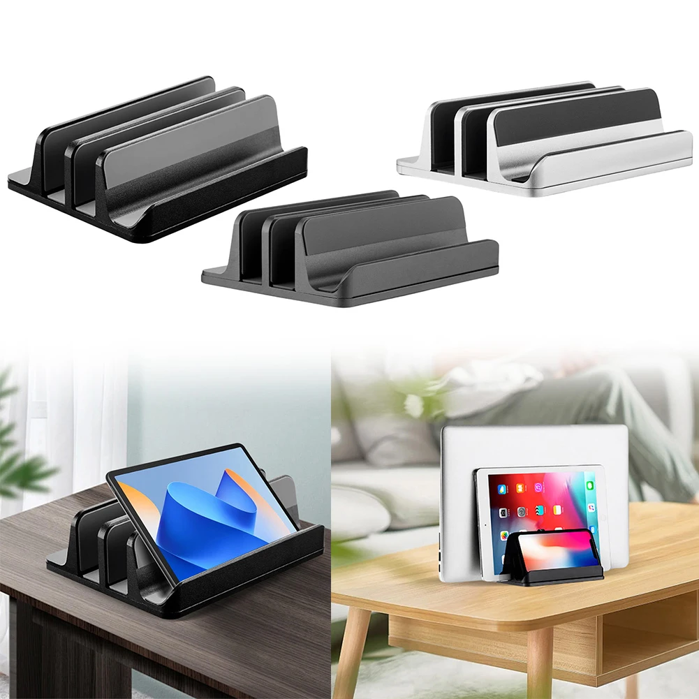 Vertical Laptop Stand Universal Desktop Notebook Dock Space-Saving Laptop Docking Station Stand for Macbook/Tablet/Phone