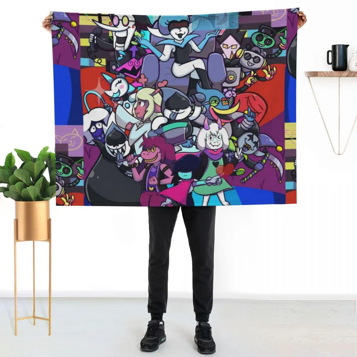 Deltarune Chapter 2 Throw Blanket Fashion Sofas Beautifuls Quilt Luxury Sofa Soft Blankets