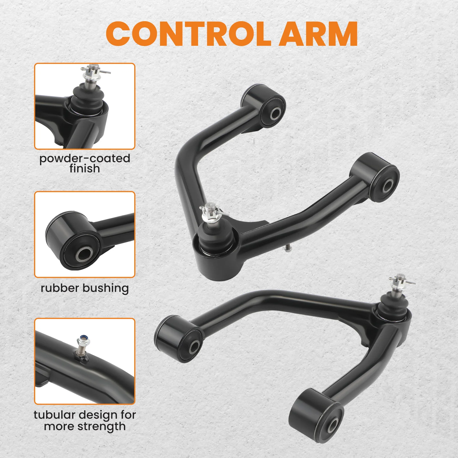 2 قطعة أذرع التحكم الأنبوبية العلوية الأمامية 2-4 "رفع لتويوتا تندرا سيكويا 2007-2022