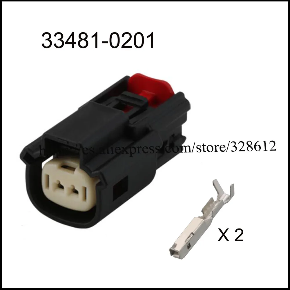 Imagem -03 - Conector de Cabo Impermeável Automático Plugue Automotivo Soquete Masculino Famoso Inclui Selo Terminal Pin 334810201 33471-0202 100set