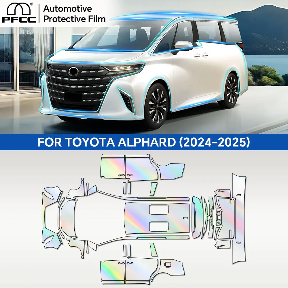 

TPU for Toyota Alphard 2024 Car Paint Protection Film Car Body Sticker Precut Paint Protection Film Anti-Scratch 8.5mil UV Prote
