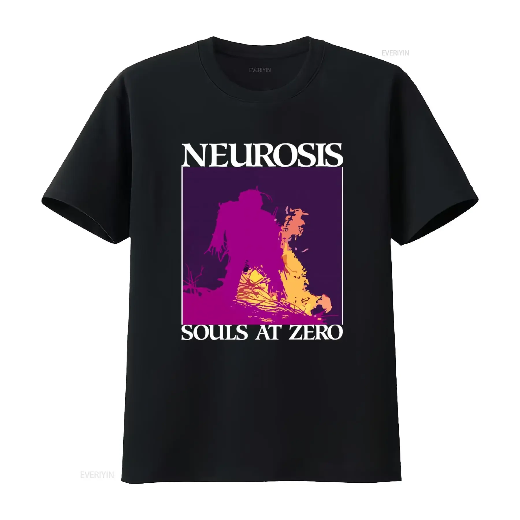 Neurosis Souls at Zero Print T Shirt  Cotton Black for Men S to 5XL K3407 vintage Washed Versatile graphic designer clothes