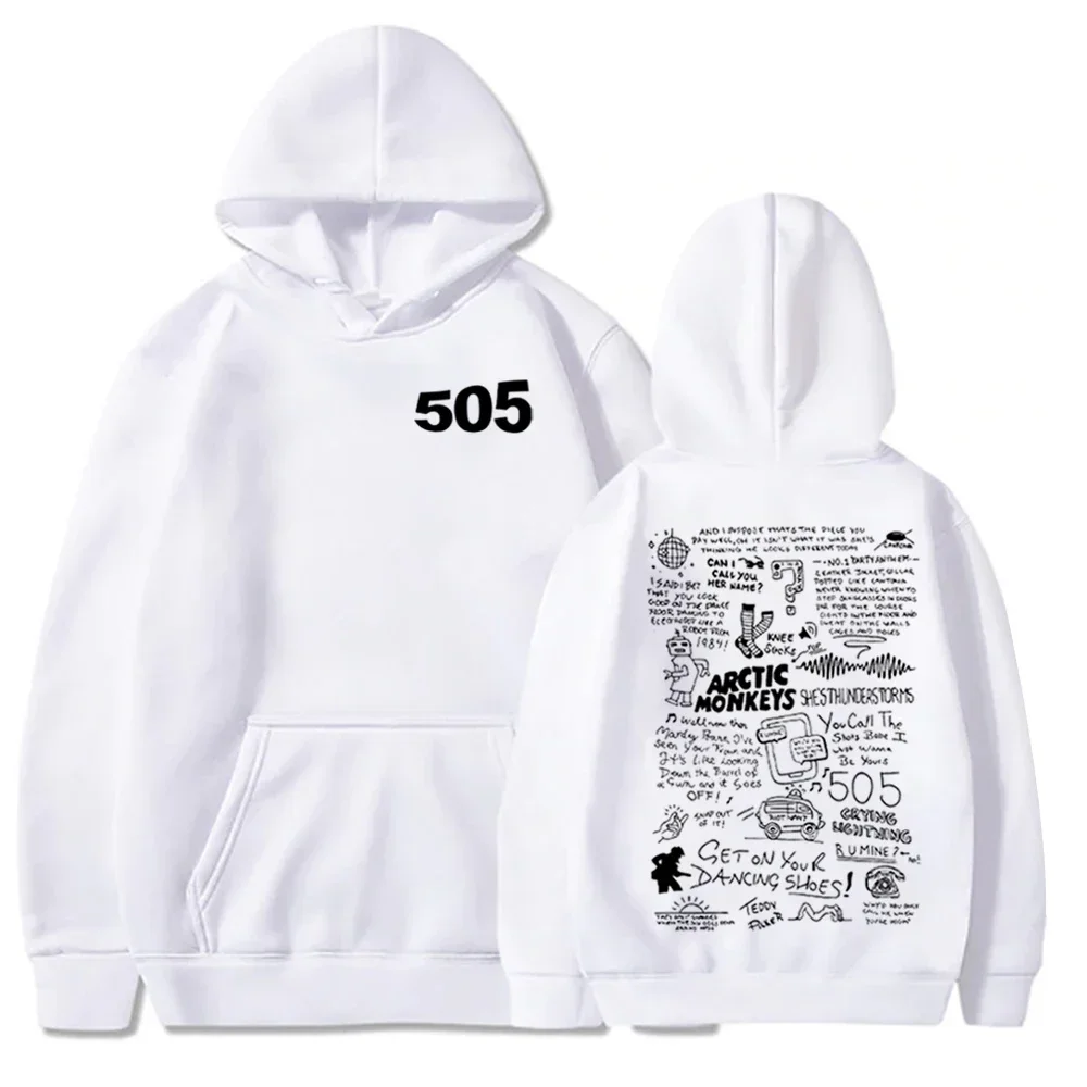 505 Hoodie Arctic Monkeys Music Hoodie Arctic Monkeys Merch Gift for Arctic Monkeys Fan Pullover Tops Streetwear Unisex