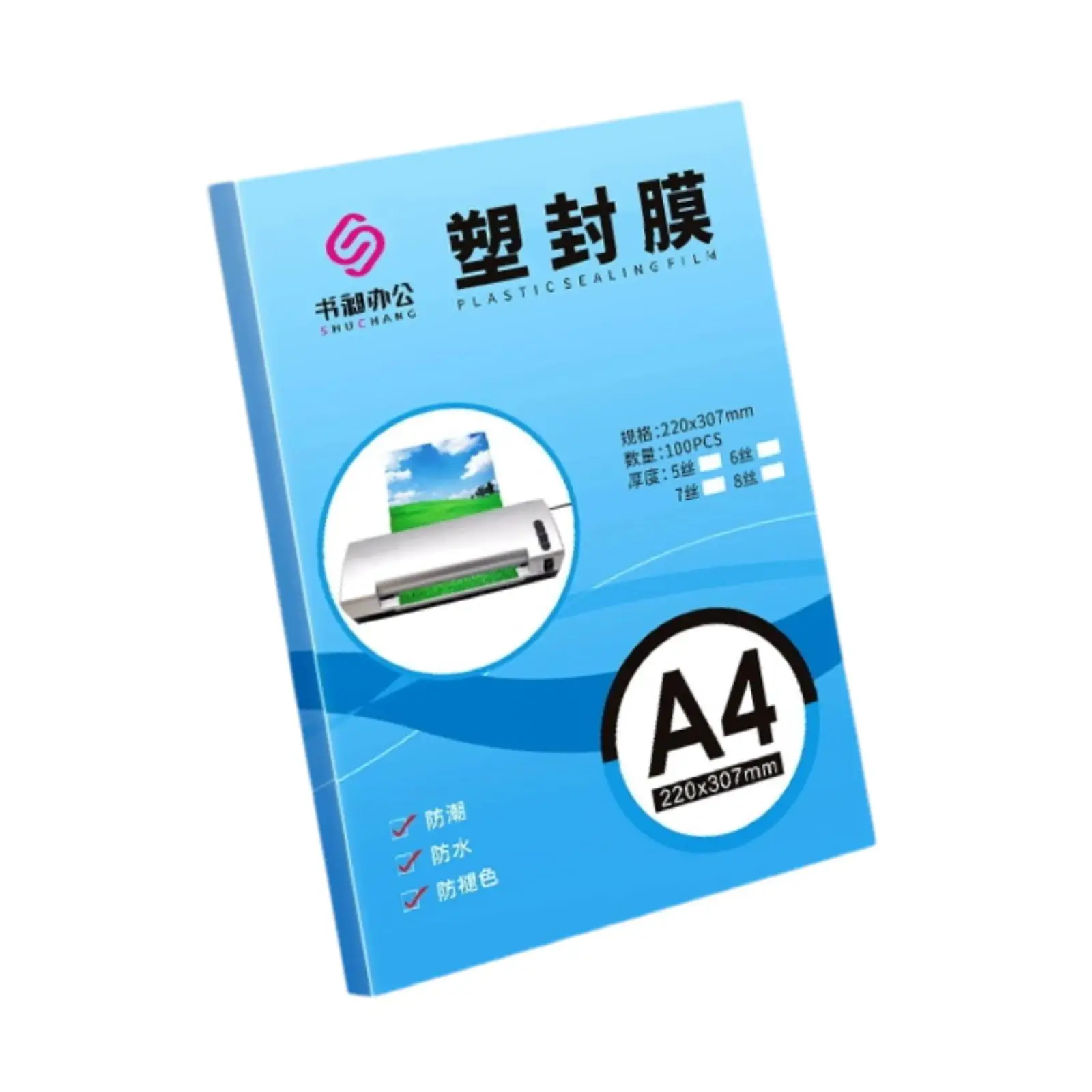 

100x Sealing Laminating Pouches Lamination Paper for Office Menus Pass Cards