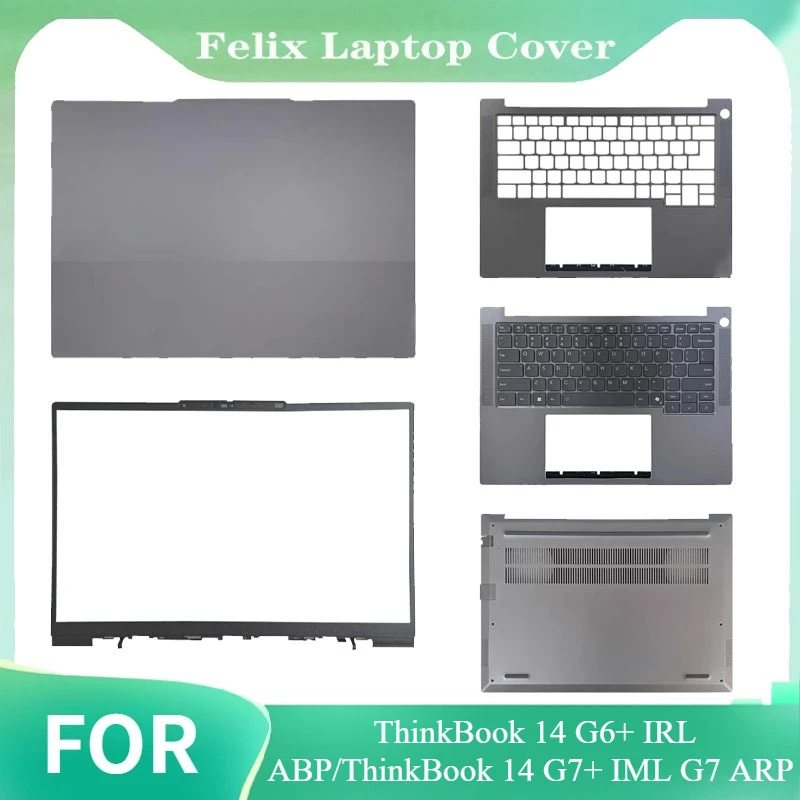 NEW Replace Laptop Case For ThinkBook 14 G6+ IRL ABP/ThinkBook 14 G7+ IML G7 ARP LCD Back Cover Front Bezel Palmrest Bottom Case