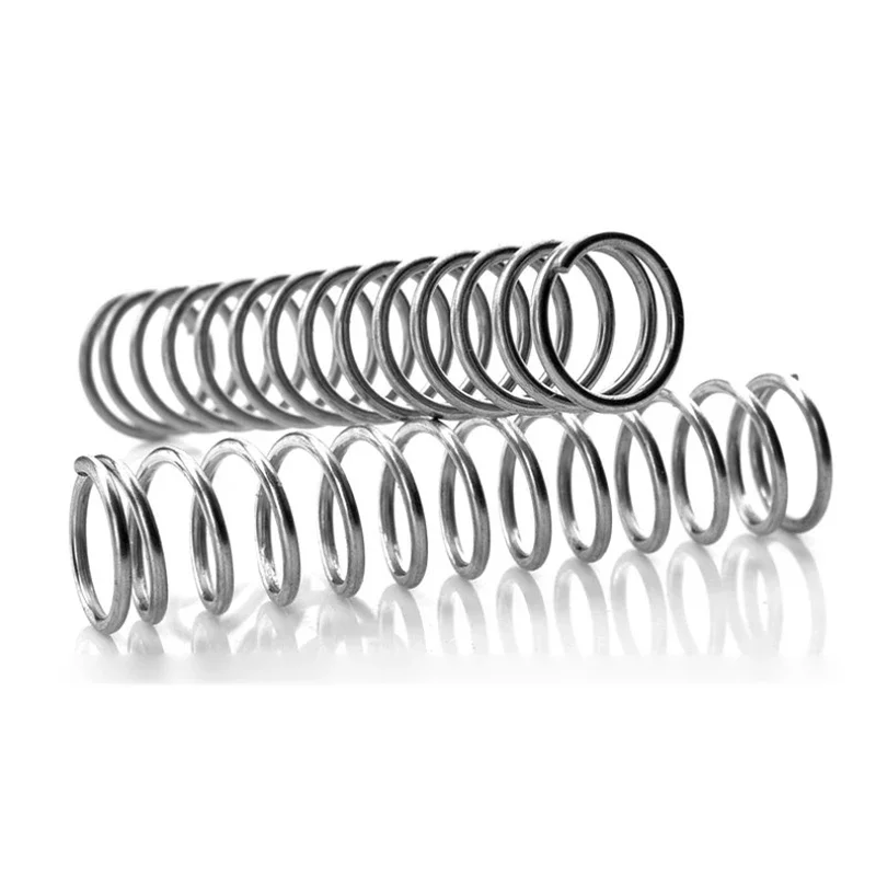5Pcs Wire Diameter 0.6/ 0.7mm Galvanized Pressure Small Spring OD 5/6/7/8/9/-12mm Compression Spring Length 60/70/80/90/100mm﻿