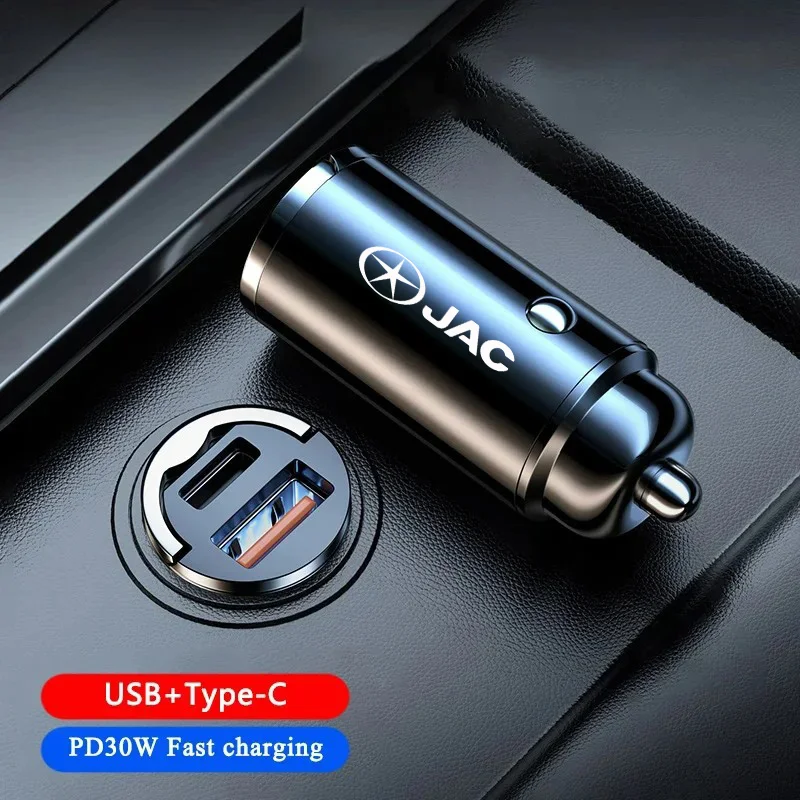 Car Charger Adapter USB PD Type C Fast Charging Quick Charge For JAC Refine J3 J2 S5 A5 J5 J6 J4 Vapour S2 T8 car accessories