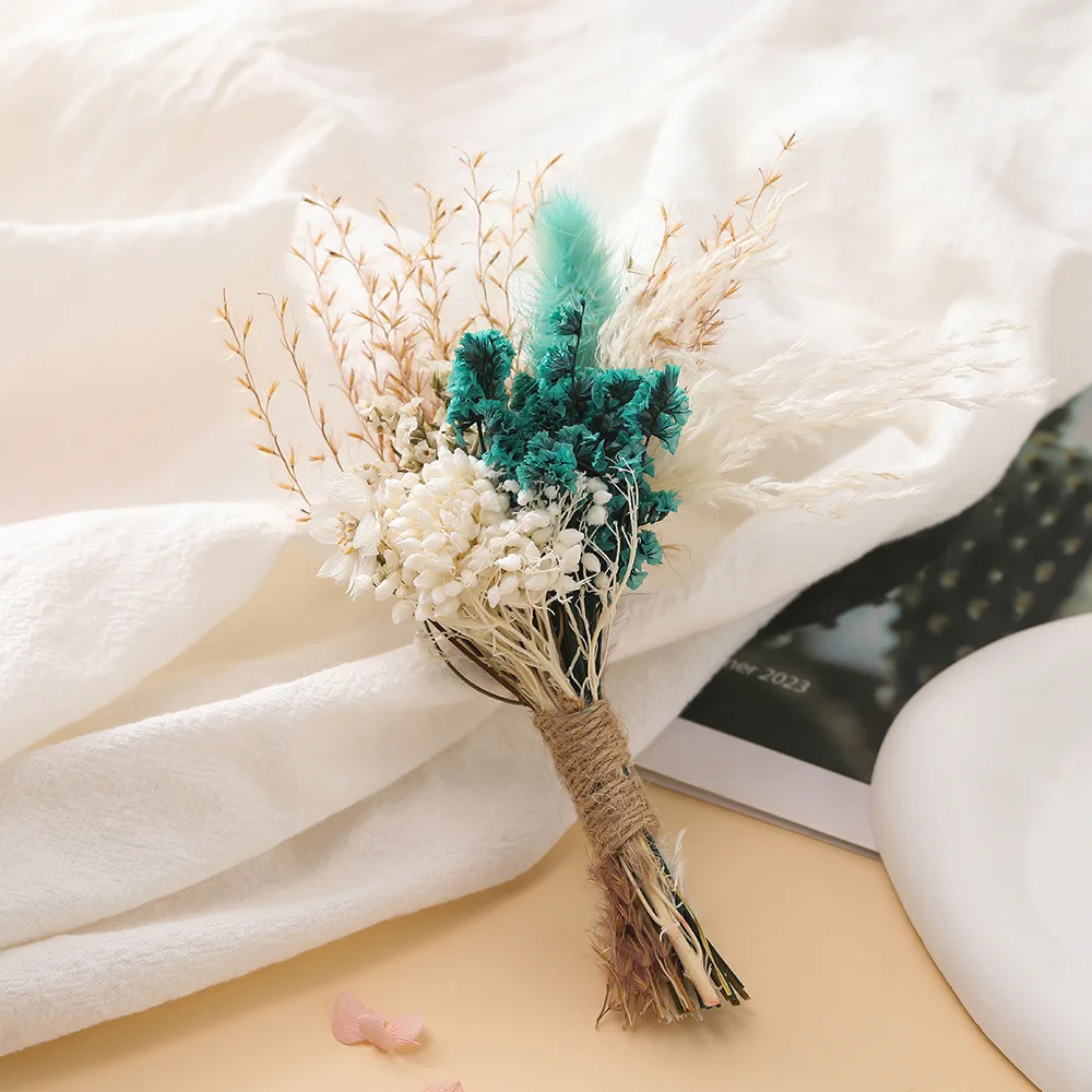 NEW Mini Dried Flower Small Bouquet Lover Grass Forget-me-not Dried Flower Corsage Accessories Diy Handmade Decoration