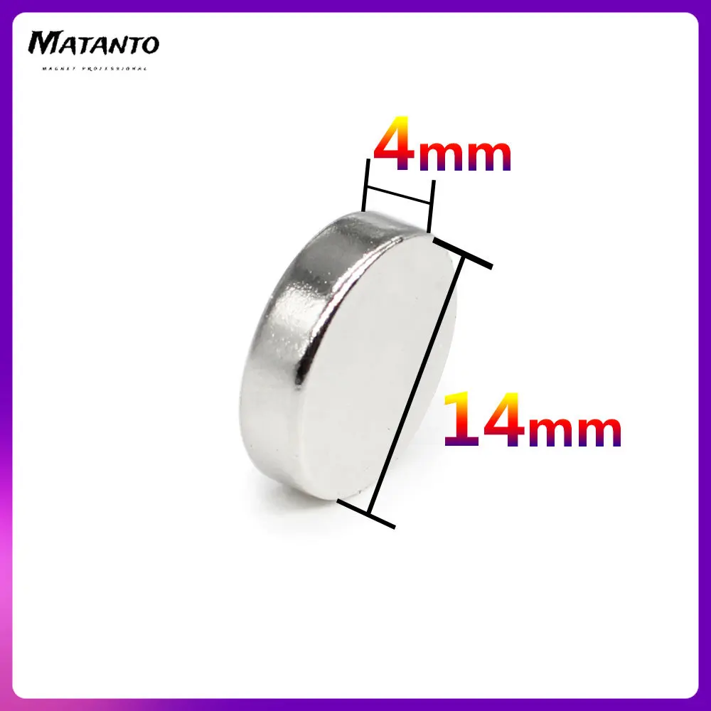 

5/10/20/50/100PCS 14*4 mm Disc Round Neodymium Magnets N35 14x4 mm Strong Powerful Magnets Permanent NdFeB Magnet Disc 14mm*4mm