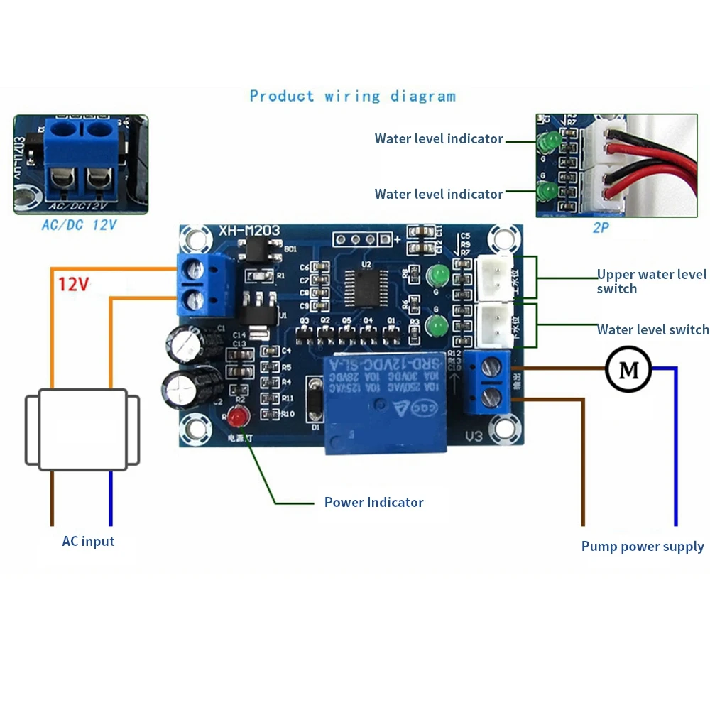 Low Pressure Water Liquid Level Controller Sensor Module DIY Kit Detection Switch Water Level Detection Sensor