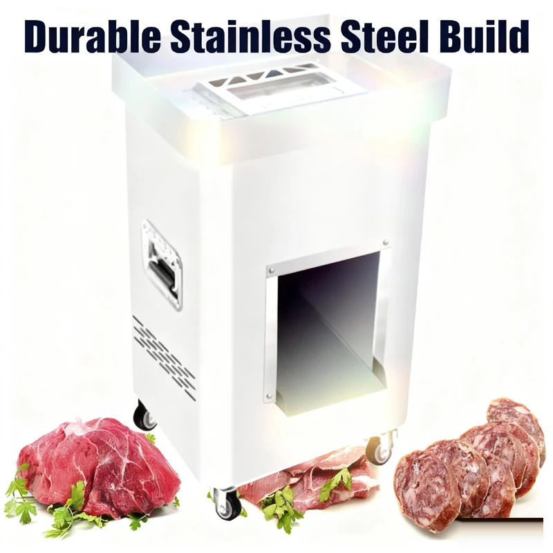 850W Fast Meat Cutter Electric Commercial Meat Slicer Shred Dicing Machine Stainless Steel Vegetable Cutting Machine