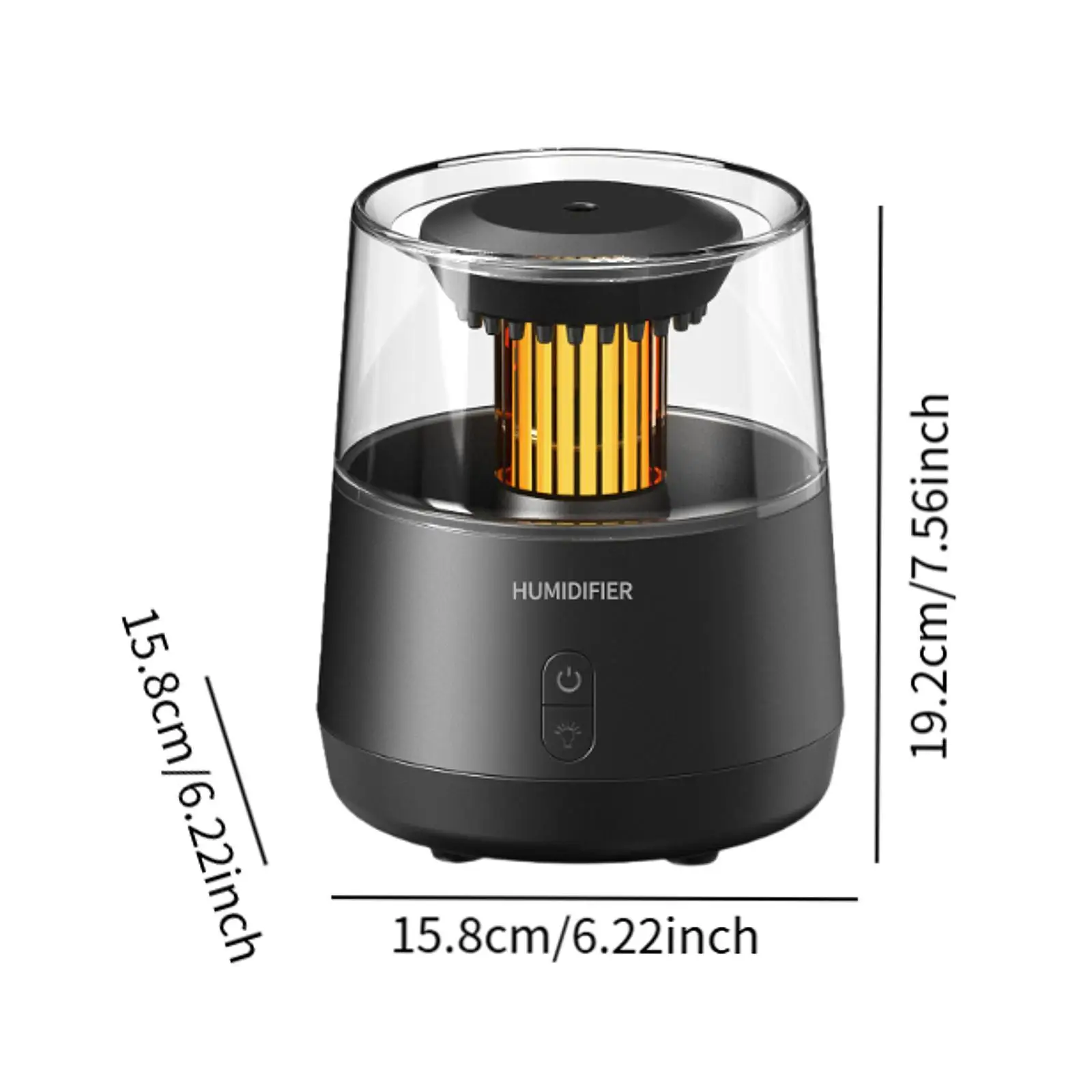 Aroma Diffuser Humidifier Portable Auto Shut Off Small Air Humidifier Colorful Night Light for Bedroom Room Home Office Tabletop