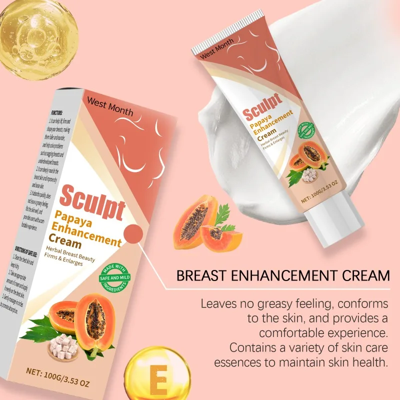 Sculpt Papaya Enhancement Cream Питательный лифтинг для увеличения размера груди Массаж груди Красота формы тела Лифтинг-крем для ухода