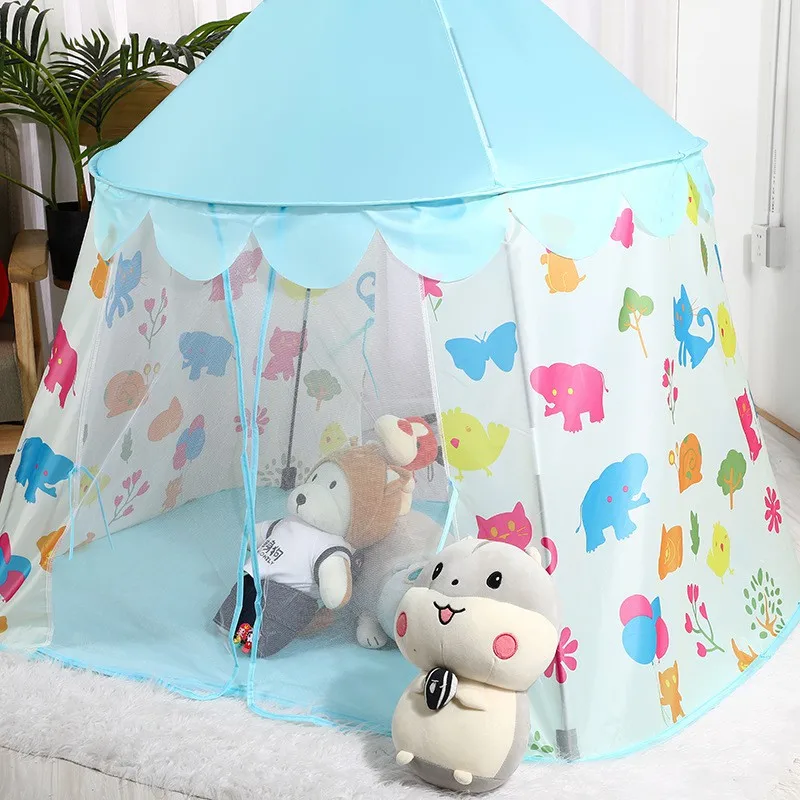 Comoda tenda portatile per bambini Casa da gioco per interni ed esterni per ragazzi e ragazze Facile installazione Casa da gioco per bambini Giocattolo in metallo