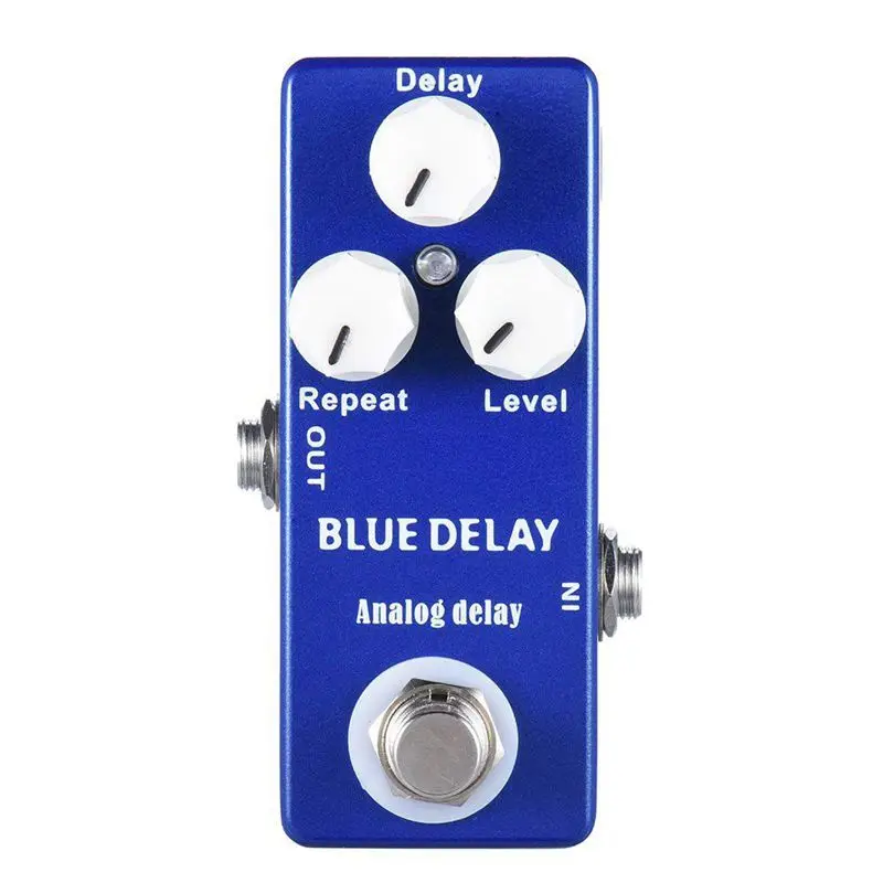 

Мини-педаль для гитары Mosky Deep Blue Delay с эффектом True Bypass