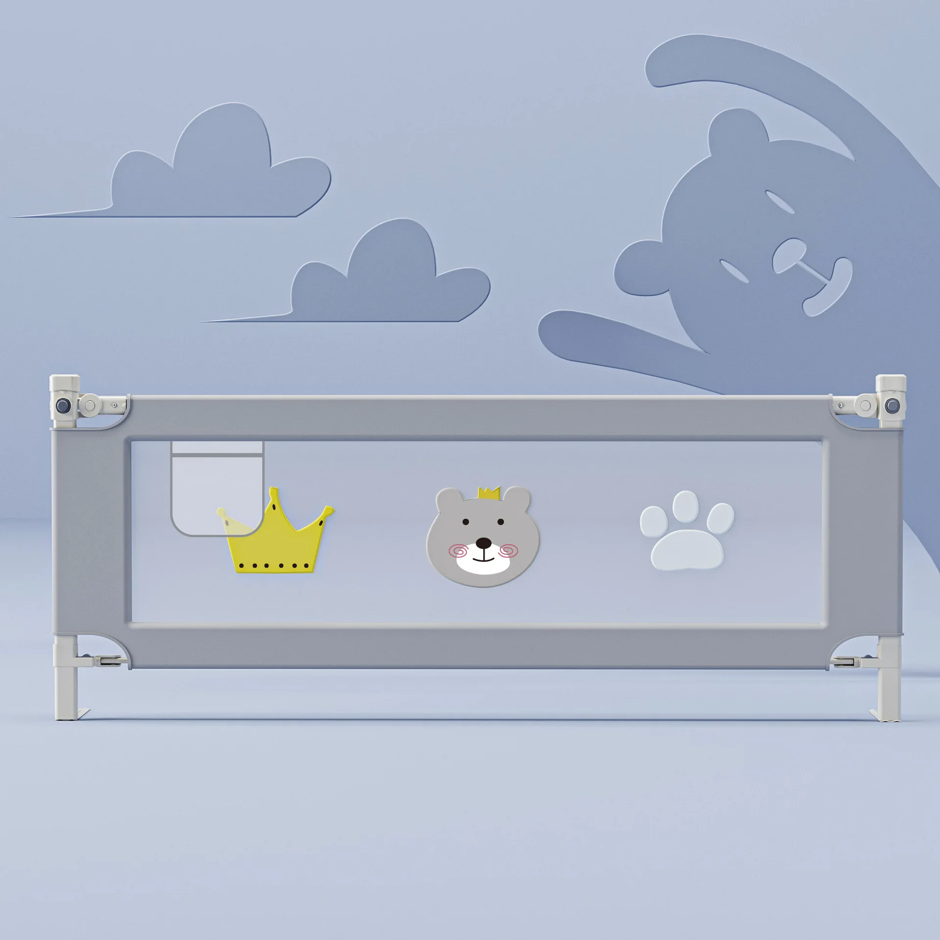 200cm 1pcs Baby Safety Bed Guardrail Bed Barrier for Protection Bumpers for King Bed Fence Kids Anti-Fall Rail (78.7inch)