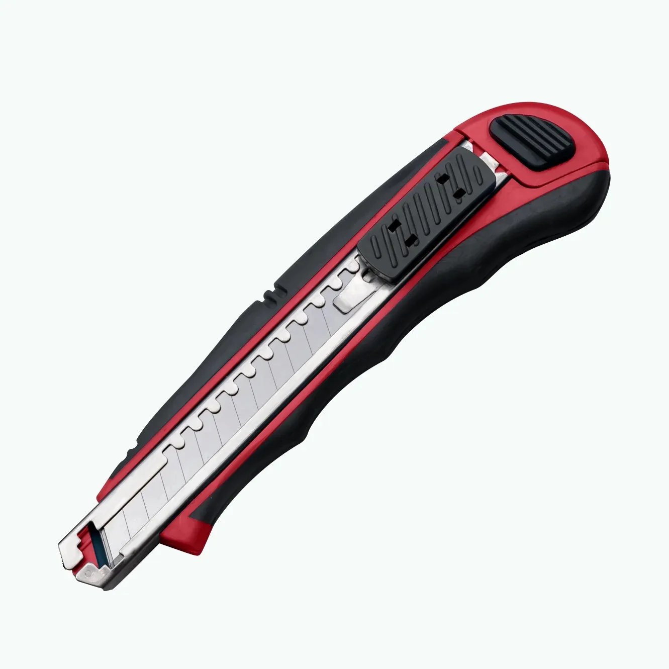 Utility Knife Heavy Duty Box Cutter, Retractable Portable Plastic 9mm Wide Snap Off Blades, Auto Lock Steel Sharp Cutting Cutter