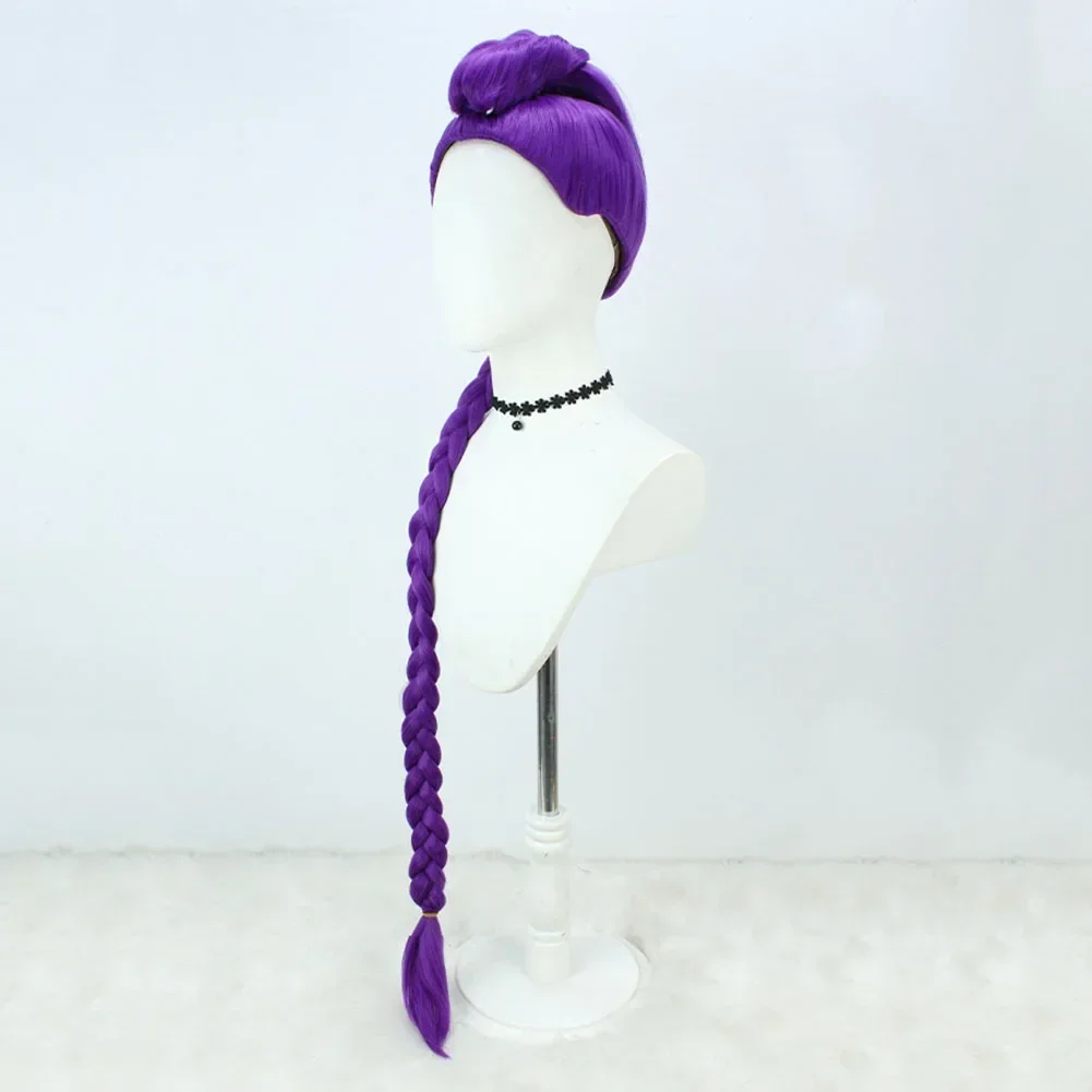 Long Synthetic Red Black Purple Wig Heat Resistant Fiber Gradient Anime Cosplay Costume Hair for Party Halloween Ru-mi M-ira