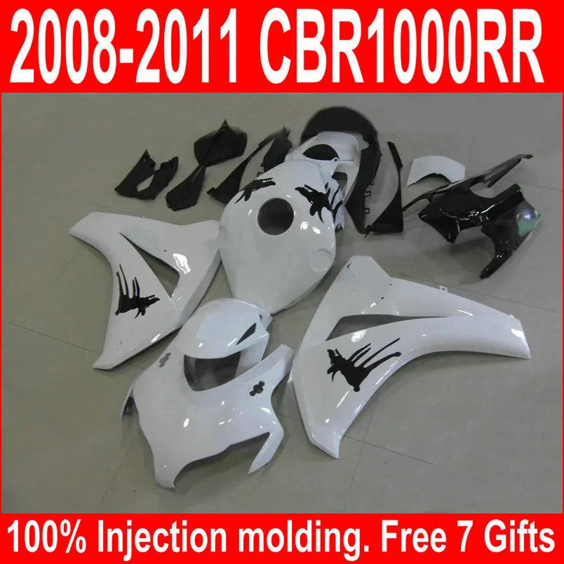 

Fairing Kit Fit For Honda CBR1000RR 08 09 10 11 White Black Motorcycle Fairings Set CBR 1000 RR 2008-2011 YJ18