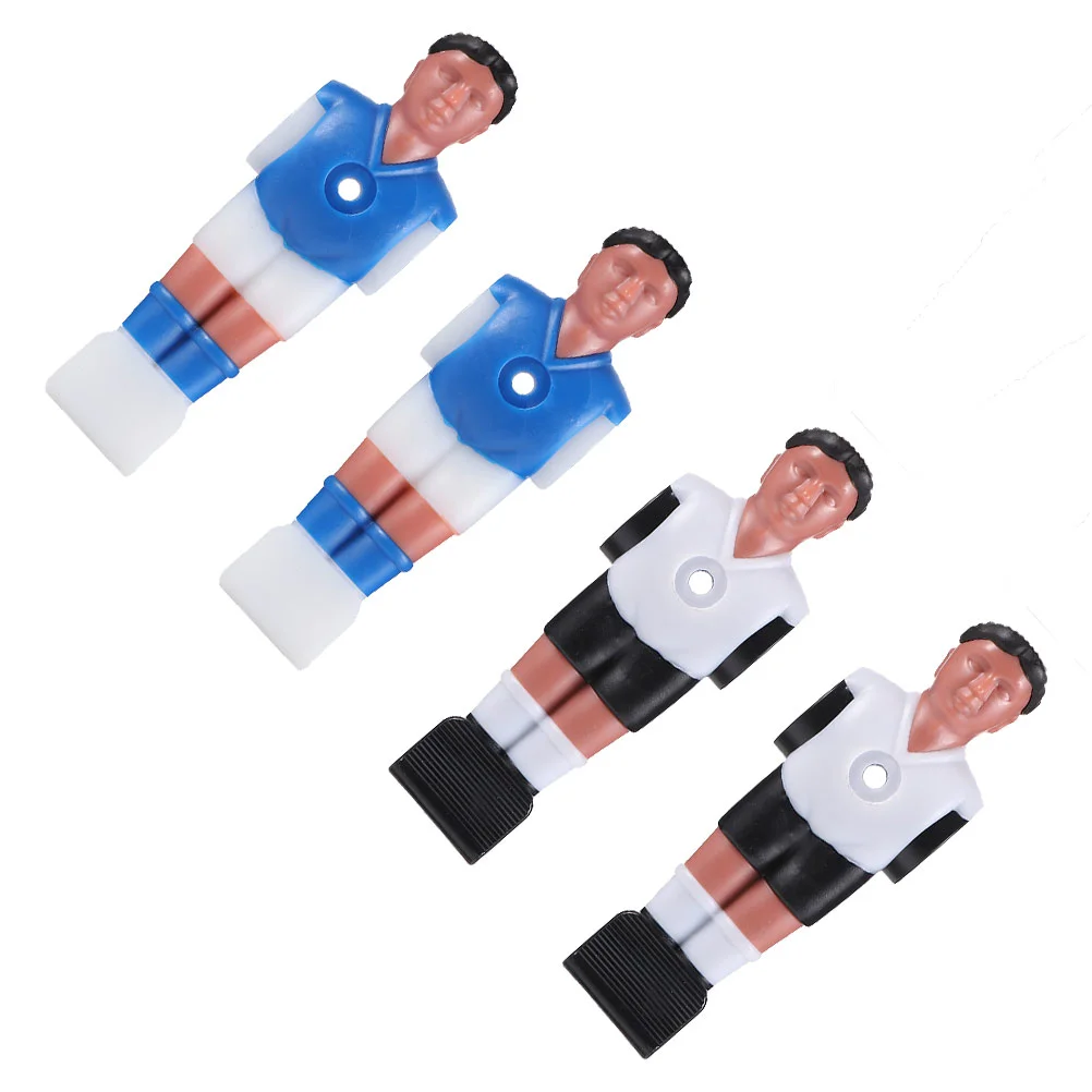 4 Pcs Football Table Player Tabletop Soccer Players Machine Accessories Foosball Replacement Game Figurines